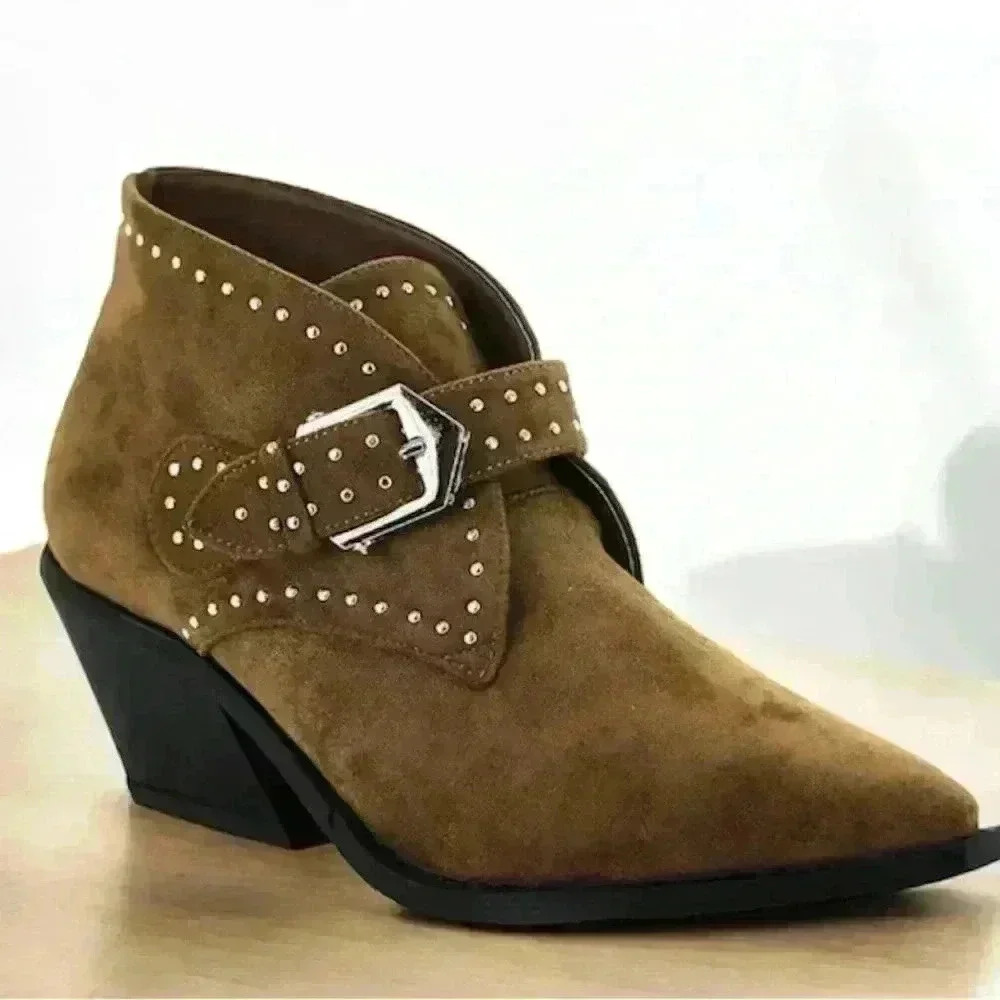 Seven7 Women's Dallas Studded Western Pointed Toe size 8